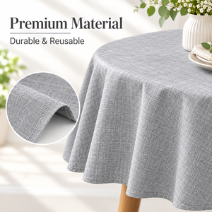 <span class=keywords><strong>Tovaglia</strong></span> Rettangolare Impermeabile HuiHe Effetto <span class=keywords><strong>Lino</strong></span> <span class=keywords><strong>Grigio</strong></span>, Lavabile e Decorativa per Sala da Pranzo, Cucina e Casa - Product Image 4