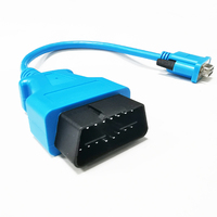 Cable adaptador personalizado de alta calidad RS232 Serial VGA d-sub DB9 de 9 pines hembra a OBD2 de 16 pines macho para diagnóstico de coche
