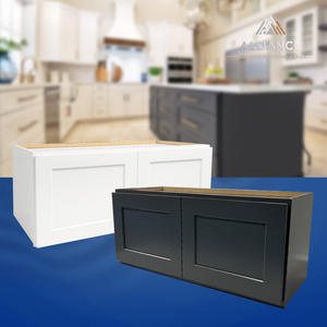 Armoires murales de cuisine américaines à fermeture douce W3012/W3612-W3021/W3621, style Shaker moderne, prêtes à assembler (RTA), pour projets de rénovation. - Product Image 1