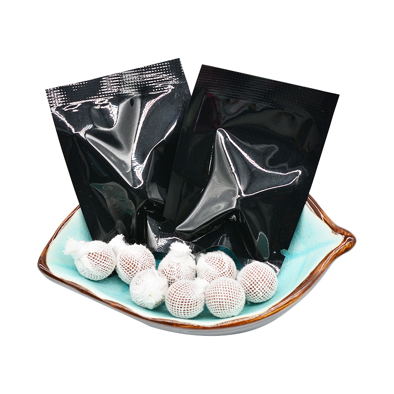 1pc/sachet noir métallisé sans étiquette