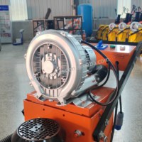 Ponceuse à béton à vitesse variable 350MM/400MM avec aspiration externe 4KW, polisseuse sans poussière pour le traitement de l'époxy, du terrazzo et du marbre
