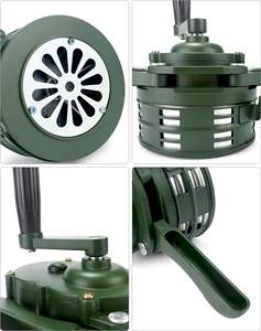 Alarme de sécurité <span class=keywords><strong>manuelle</strong></span> portable en alliage d'aluminium rouge, sirène d'alerte aérienne, sécurité portable - Product Image 4