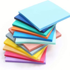 X418 Blocs-notes autocollants transparents imperméables de haute qualité pour animaux de compagnie, couleur et taille personnalisées 7,5x7,5 cm pour l'école - Product Image 1