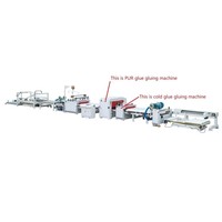 Ligne de laminage de rouleaux de bois MDF/contreplaqué TUTZ1350E-PUR avec machine de collage automatique de papier/PVC/PET/film protecteur