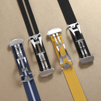 Bracelet de montre en tissu sport avec boucle déployante 20mm 22mm, vente en gros d'usine