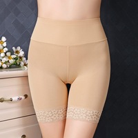 Cross-border 8969 Leggings de maintien taille haute pour femme, en soie glacée, grande taille, effet ventre plat, sous-vêtement de sécurité