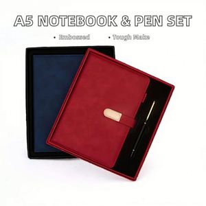 Set de Regalo de Cuaderno de Negocios Personalizado, Agenda A5, Cuaderno de Cuero PU al por Mayor, Diario de Lujo Personalizado con Bolígrafo de Regalo, Diario con Encuadernación Cosida - Product Image 2