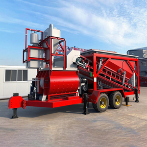 Xách tay trạm trộn bê tông 25m ³ 30m ³ 50m ³ di động xi măng vữa trộn nhà máy trộn Máy trộn điện - Product Image 3