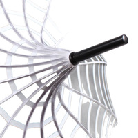 Parapluie pagode 16K Design créatif motif toile d'araignée longue poignée avec crochet incurvé parapluie résistant au vent jour ensoleillé et pluvieux