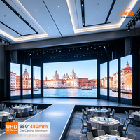 Pantalla LED de Grado Comercial para Interiores P1.25/P1.53/P1.86/P2.0/P2.5, Alta Frecuencia de Actualización, Color Completo, HDR10, Pantalla 8K para Escenarios y Fiestas