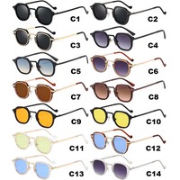 Kacamata Hitam Wanita Metal Trendy Kacamata Matahari Fashion Pria Desainer Eyewear Shades Sunglasses