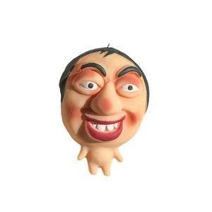 Jouet à presser anti-stress en silicone TPR, personnage masqué à grosse tête et lèvres prononcées, pour le soulagement du stress - Product Image 5