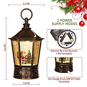 Christmas Wind Lamp Decorations Creative Small Wind Lamp Night Ornaments New Products-Christmas Luminous Water <b>LED</b> - Product Image 5