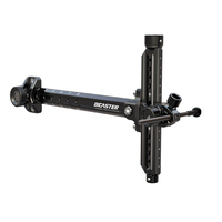 Visée pour arc recurve BICASTER ARCHERY AURA en aluminium noir, bleu, or, rouge, argent