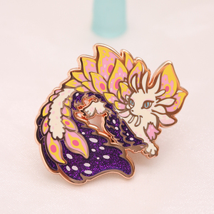 Pabrik Pin Enamel Keras Logam Tanpa Minimum Pemesanan, Pin Enamel Glitter Kustom - Product Image 5