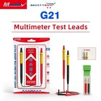 Musttby G21 Probe Multimeter Silikon Konduktif Ujung Jarum Multimeter Digital untuk Kabel Penghubung Alat Pena