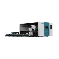 Machine de découpe laser CNC industrielle pour métaux, tôles et tubes, modèle LX3015PHOT, avec cabine de protection