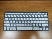 Keyboard huruf besar, dengan 78 tombol biru gigi Keyboard nirkabel untuk komputer Tablet Notebook