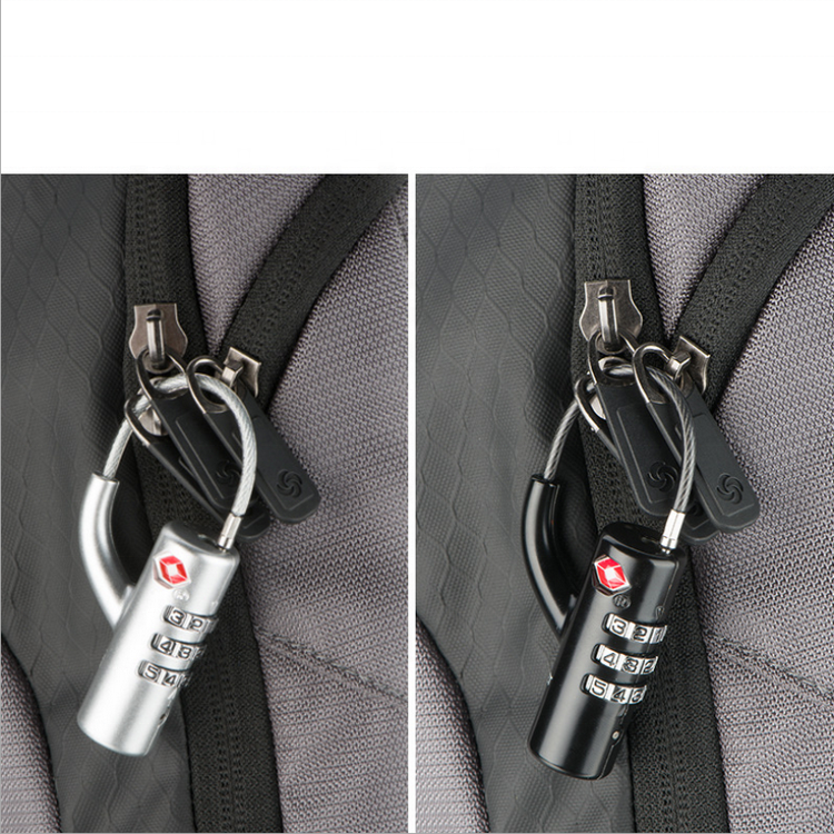 Lucchetto TSA Per Valigie - A Combinazione 4 Cifre, Cavo Flessibile, Approvato Per Viaggi - Foto 8
