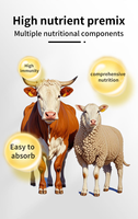 Suplemen untuk sapi ternak domba vitamin domba penggemuk kambing suplemen ternak 5% Premix Mineral ternak