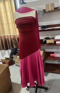 Primavera/Verano mujeres temperamento color contraste patchwork tubo Top vestido - Product Image 6
