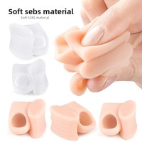 Séparateurs d'orteils pour hallux valgus et recroisement des orteils, souples, anti-frottement, confortables, à trou unique, taille unique, pour le soin des pieds