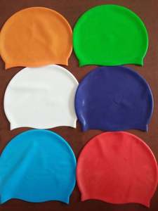 2024 Gorras de natación de silicona ecológicas baratas Logotipo personalizado Sombreros de natación Impreso colorido Paquete de bolsa de polietileno MOQ bajo - Product Image 6