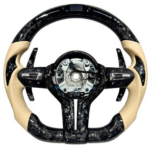 Volant de voiture sport en fibre de carbone avec écran LED pour BMW M3 M4 M5 F10 <span class=keywords><strong>F50</strong></span> F30 F32 F80 F82 F90 E90 E92 E60 E63 G20 G30 - Product Image 1