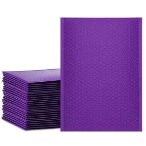 Factory Bubble Mailers 12.5x19 Inch Purple Poly Padded Envelopes Postal Self Seal Adhesive Waterproof Bags