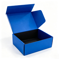 Boîte d'expédition biodégradable recyclée sur mesure, facile à déchirer, imprimée, avec fermeture éclair, emballage en carton, boîte à ouverture facile avec poignée