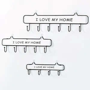 Farmhouse Style Colorful Novelty Minimalist Wall Hooks for Country Homes with letters