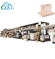 3,5, chaîne de production automatique de carton ondulé de 7 plis/fabricant de boîte de carton/machine d'ondulation de carton