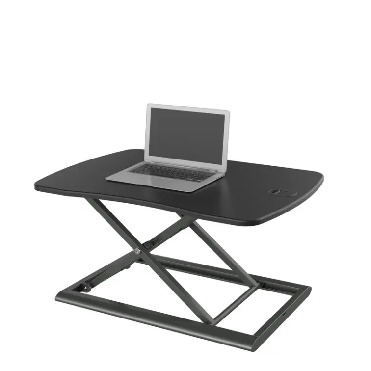 Bureau Debout Réglable En Hauteur électrique Convertisseur S'asseoir pour Se lever Puissance Riser 34 "Noir Table de Travail s'adapte Double Moniteur