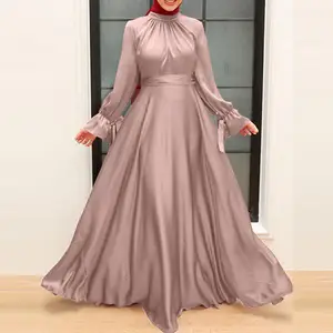 Best plus size traditional muslim clothing islamic women modest dress loose modern abaya muslim dresses