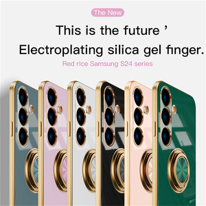 <span class=keywords><strong>Coque</strong></span> de téléphone porte-anneau de placage pour <span class=keywords><strong>Samsung</strong></span> Galaxy S25 S24 S23 S22 Ultra <span class=keywords><strong>S10</strong></span> Plus FE A16 A06 <span class=keywords><strong>coque</strong></span> de protection en <span class=keywords><strong>Silicone</strong></span> - Product Image 6