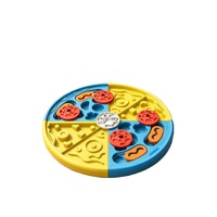 Jouet interactif détachable en forme de pizza pour animaux de compagnie, distributeur de nourriture lente, jeu d'enrichissement pour dissimuler les friandises pour chiens et chats