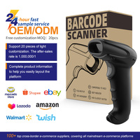 Lector de Códigos de Barras Inalámbrico Xincode, Escáner de Códigos QR 1D y 2D, Pistola de Precios para Supermercado, Escáner de Cheques