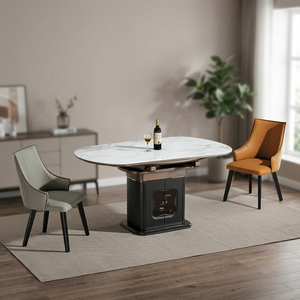 Juego de Comedor Moderno de Lujo, Muebles de Comedor de Madera, Mesa Rectangular para Casa, Restaurante, Villa (no incluye escritorio) - Product Image 1