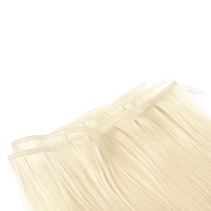 K.SWIGS Extensions de cheveux naturels vierges à 100 %, cuticules alignées, ultra-fines, douces, légères, sûres, réutilisables, longueur et couleur personnalisables, trame en soie avec colle - Product Image 5