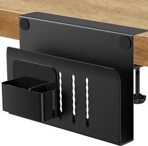 Organisateur de rangement sous le bureau Pince sur le côté du bureau Rangement suspendu <span class=keywords><strong>Support</strong></span> de gestion des câbles de bureau <span class=keywords><strong>Support</strong></span> pour ordinateur portable sous le bureau - Product Image 1