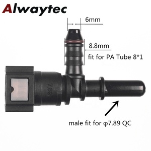 用于燃油供应系统的K型燃油软管快速接头7.89毫米钢至5/16尼龙燃油管快速连接流体配件 - Product Image 2