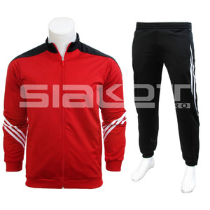 Survêtement 2 pièces noir et rouge, habit de survêtement confortable - Product Image 1