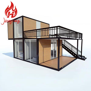 折りたたみ式2階建て小型プレハブ小型住宅レディメイドミニ高級モジュラーベッドルームプレハブホームヴィラ - Product Image 3