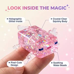 Jouet Squishy Axolotl Maltose Adorable en Silicone Souple à Rebond Lent Anti-Stress ASMR Jouet Sensoriel Couleurs Vives Cadeau Enfant Adulte Fidget - Product Image 3