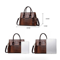 Sac à bandoulière de luxe pour femme, sac à main de créateur, sac bandoulière en cuir d'alligator pour femme – Découvrez le dernier prix