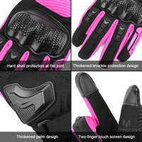 Suomy hiver chaud moto gants coupe-vent imperméable dame rose moto gants d'équitation femmes violet Motocross Guantes S-L