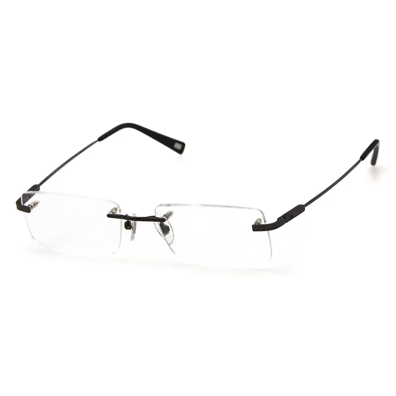 新ブランドリムレスメガネ高品質ユニセックスアンチブルーレンズ