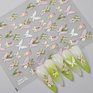 Pegatinas <span class=keywords><strong>de</strong></span> <span class=keywords><strong>Uñas</strong></span> con Diseño <span class=keywords><strong>de</strong></span> <span class=keywords><strong>Mariposas</strong></span> <span class=keywords><strong>y</strong></span> <span class=keywords><strong>Flores</strong></span> Holográficas 2026, Calcomanías <span class=keywords><strong>de</strong></span> Verano para Manicura DIY, Autoadhesivas - Product Image 1