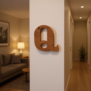 Ilan Lettera Decorativa in Legno Q 15Cm per Decorazione Murale - Product Image 3