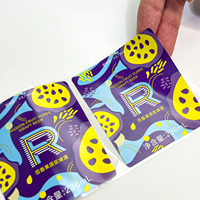 Rouleau d'étiquette en PVC de haute qualité autocollant en papier fragile de marque pour emballage pour étiquettes d'emballage